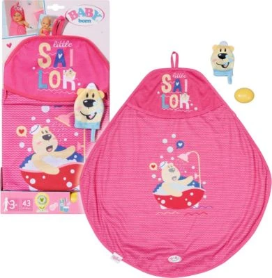 BABY Born® Bath Kapuzenhandtuch & Schwamm 1 BABY Born® Bath Kapuzenhandtuch & Schwamm