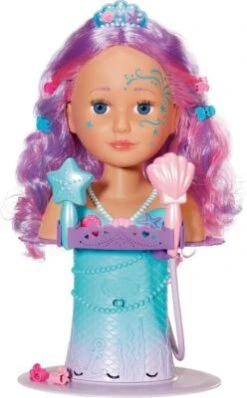 BABY Born® Sister Meerjungfrau Schminkkopf, Drehbar, Mit Elektronischem Duschkopf Inkl. Bürste -Baby Born Günstiges Geschäft 19474504 03