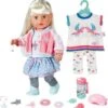 BABY Born® Soft Touch Sister Blond 43 Cm SPECIAL + GRATIS Strickkleidung Für Puppen, 43 Cm